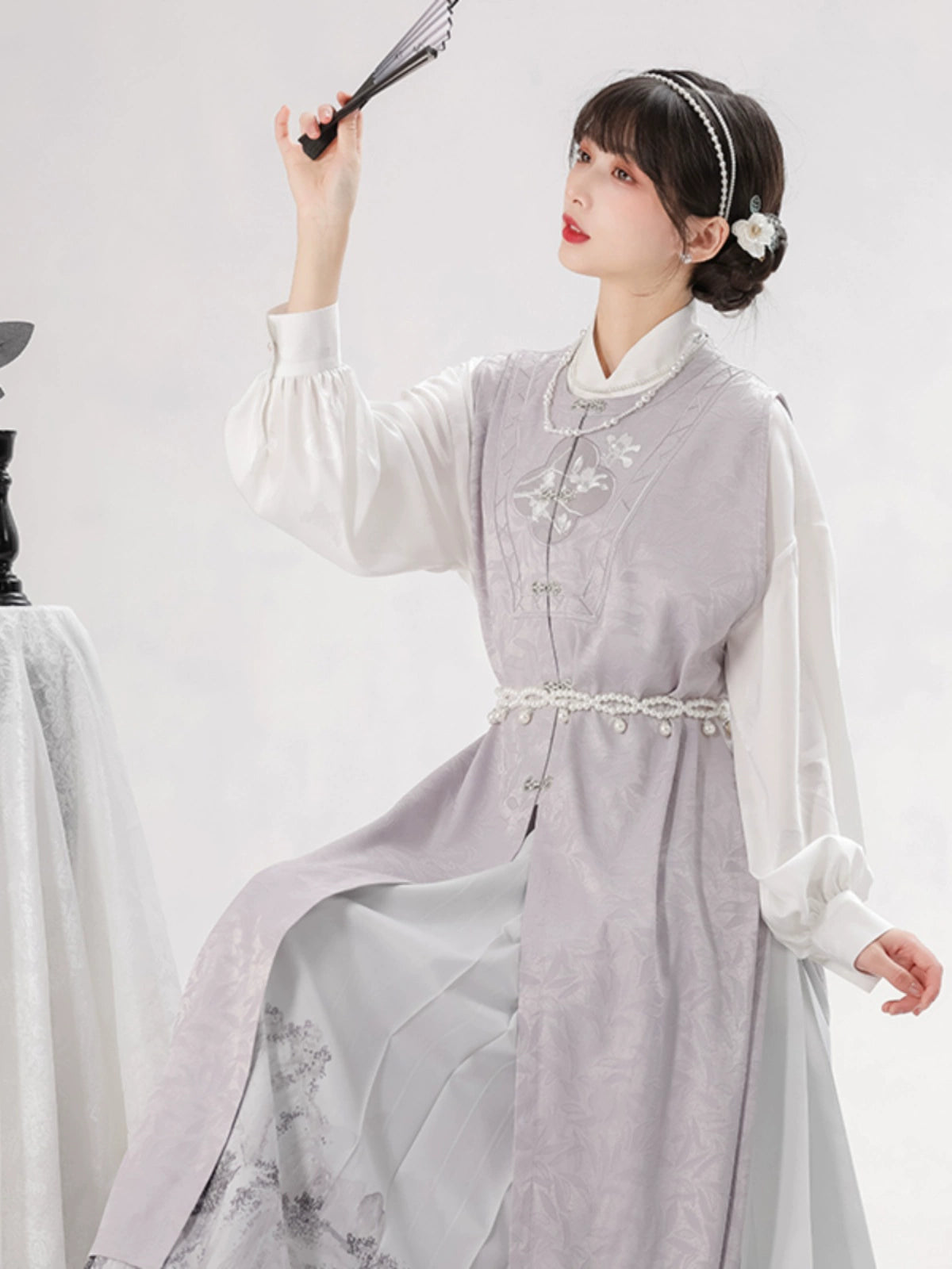 Han element shirt longer than armor horse face hanfu