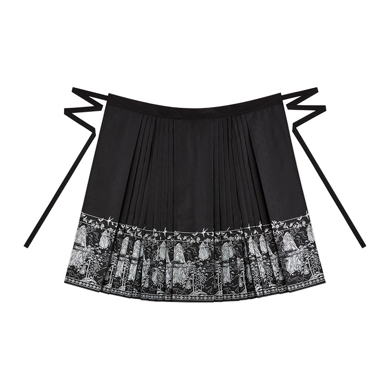 Song Dynasty Short Shirt Ming Horse Face Hanfu song HanFuDreams Horse skirt S