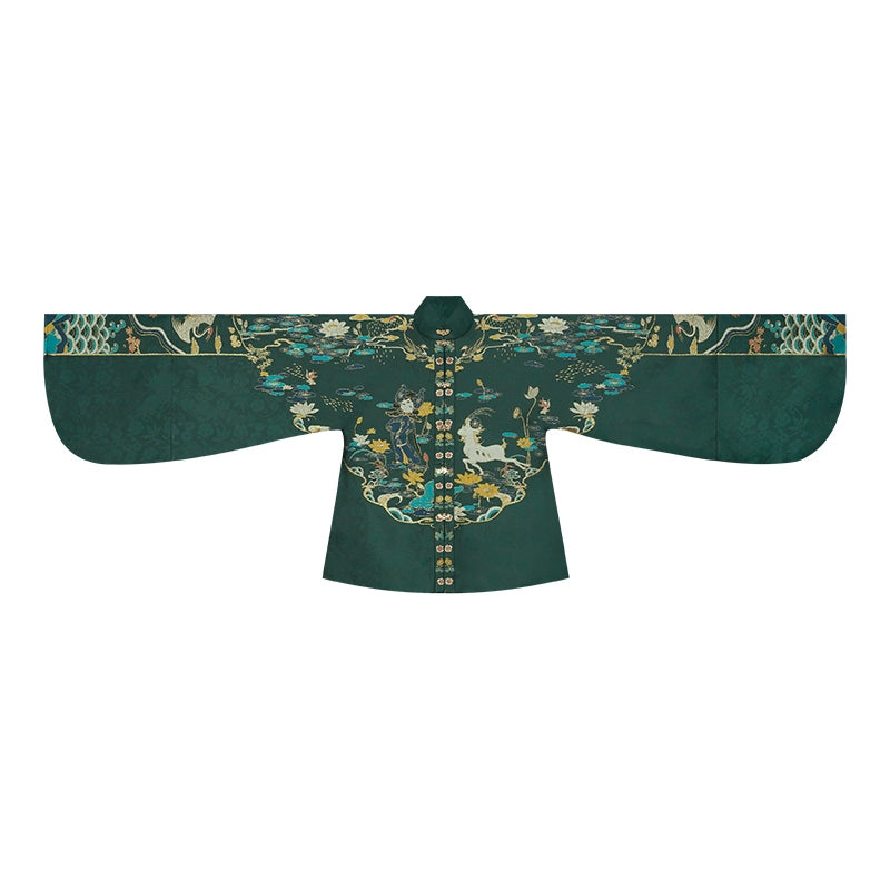 Ming-style Long Jacket and Horse Face Skirt, Hanfu for Autumn and Winter.