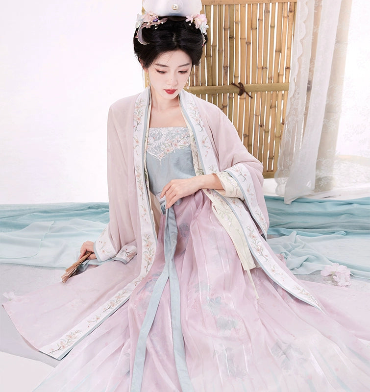 Song Dynasty aircraft sleeve long shirt suspender hundred skirt Hanfu