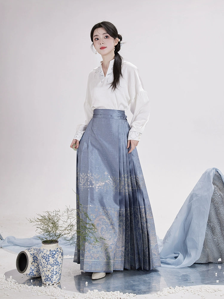 Ming shirt snail horse skirt Hanfu