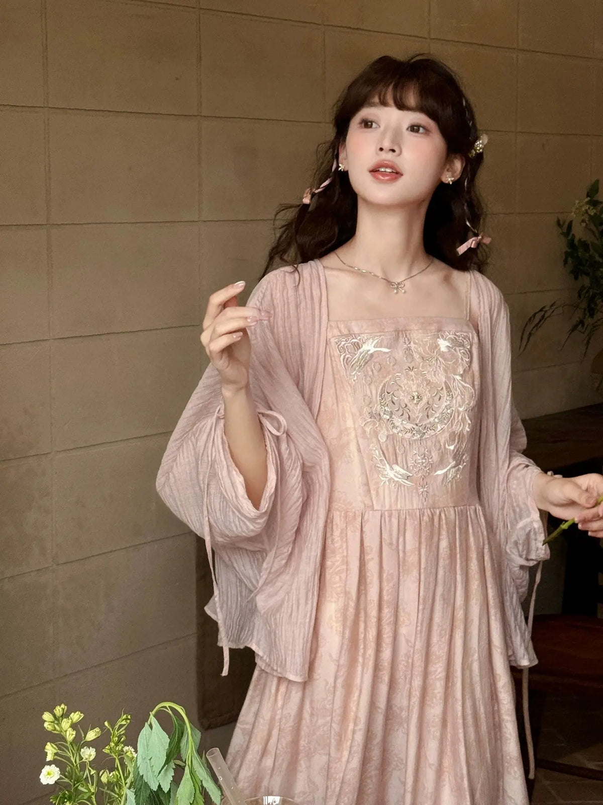 embroidered suspender skirt modern More than thirteen