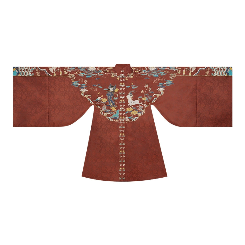 Ming-style Long Jacket and Horse Face Skirt, Hanfu for Autumn and Winter.