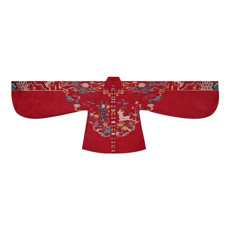 Ming-style Long Jacket and Horse Face Skirt, Hanfu for Autumn and Winter.