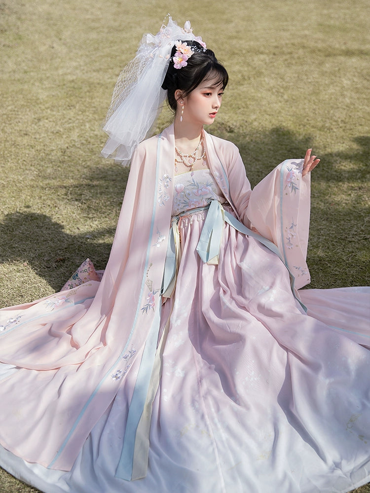 Heavy Industry Embroidered Tang Feng Big Sleeve Shirt Hanfu