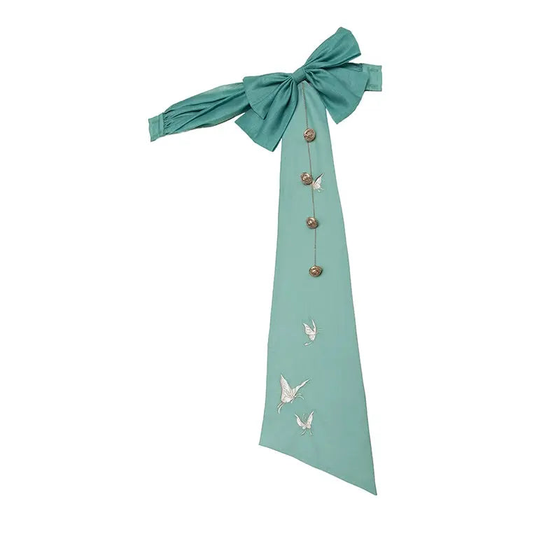 National Style Dress Spring modern More than thirteen Bow accessories XS