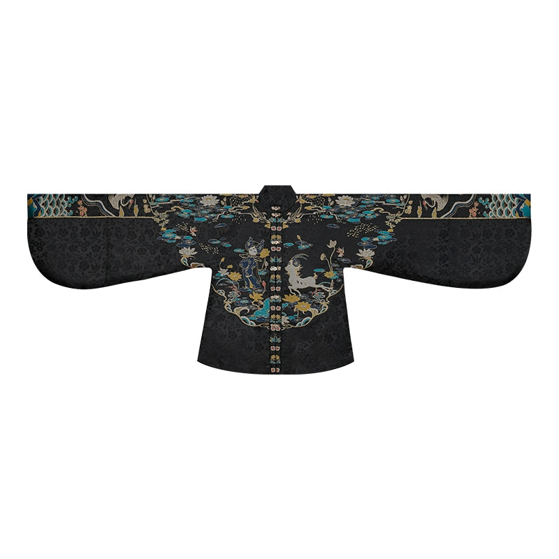 Ming-style Long Jacket and Horse Face Skirt, Hanfu for Autumn and Winter.
