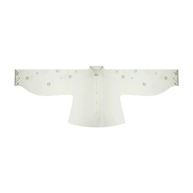 embroidered bijia three-pleated skirt Hanfu women han More than thirteen stand-up collar cardigan S