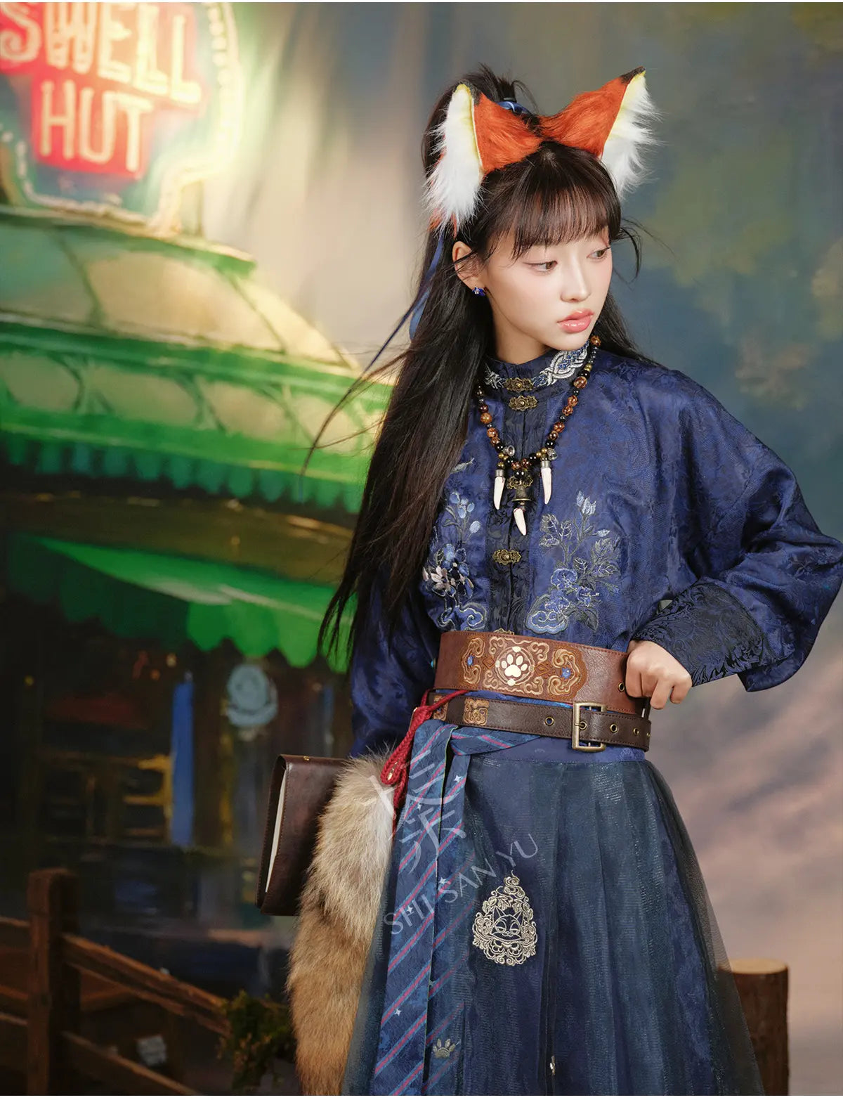 Jacquard Stand Collar Embroidered Shirt – New Chinese Style Women's Top modern More than thirteen