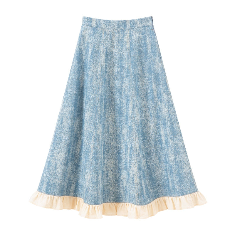 Hanfu Short Shirt Skirt Chi Xia Women han HanFuDreams Ripped denim skirt S