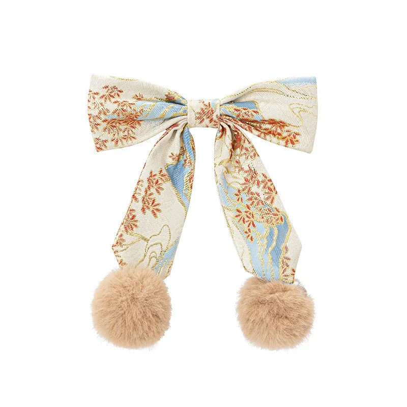 Ming-style New Year's Battle Dress with Horse Face Skirt Hanfu. ming HanFuDreams Fashion Bow (brooch hairpin dual-purpose) One size fits all