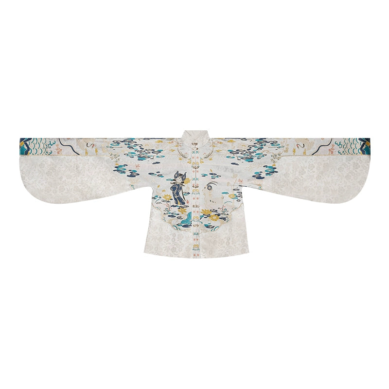 Ming-style Long Jacket and Horse Face Skirt, Hanfu for Autumn and Winter.