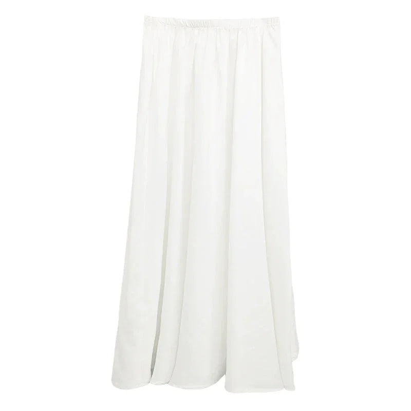 Lace Chinese clothes medium skirts medium pants Hanfu accessories HanFuDreams White elastic bottom skirt S