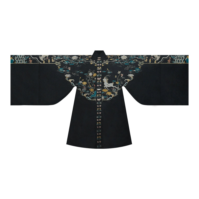 Ming-style Long Jacket and Horse Face Skirt, Hanfu for Autumn and Winter.
