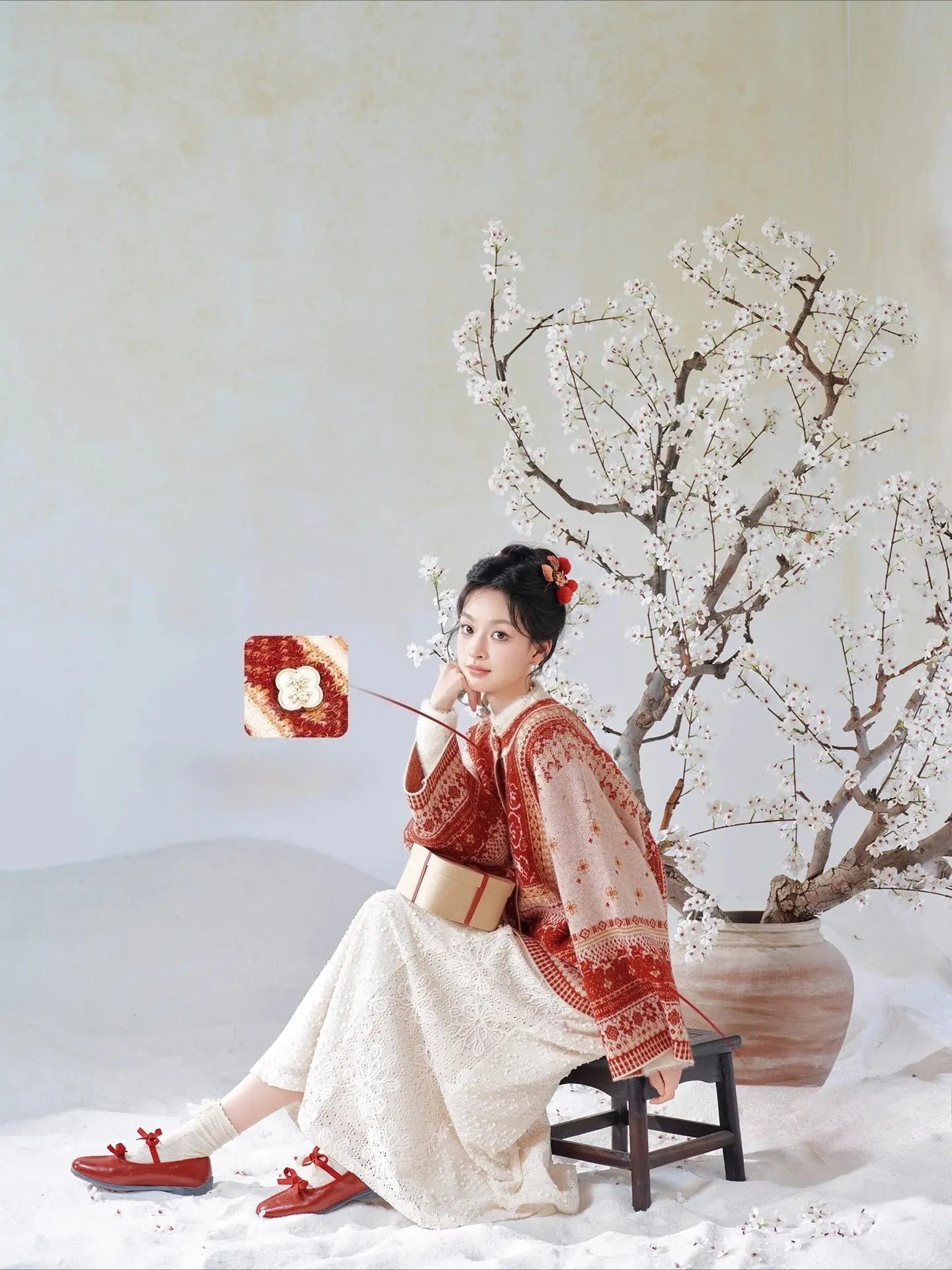July Eve [Red Horse Name] Han Xian Skinny Knitted Cardigan Daily Sweater han HanFuDreams