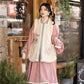 Ming system sticker long shirt than armor Hanfu women