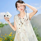 More than thirteen [Zhuxi] embroidered Tencel vest shorts chic set modern HanFuDreams