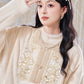 July Eve [Yuming Nuannuan] Fleece square collar jacket showing thin Song pants song HanFuDreams
