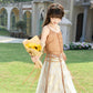 More than thirteen [flowing golden strands] cardigan suspender skirt ethnic style suit modern HanFuDreams Suspender + skirt, spot. S
