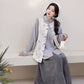 Ming-made stand-neck embroidered blouse than armor broken skirt Hanfu women