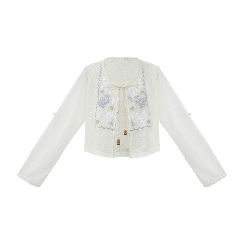 More than thirteen [吟游诗] ethnic style suspender round neck skirt modern HanFuDreams jacket S
