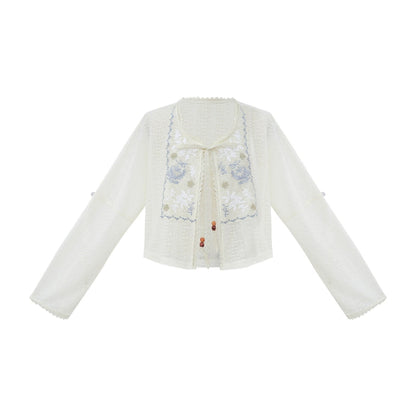 More than thirteen [吟游诗] ethnic style suspender round neck skirt modern HanFuDreams jacket S