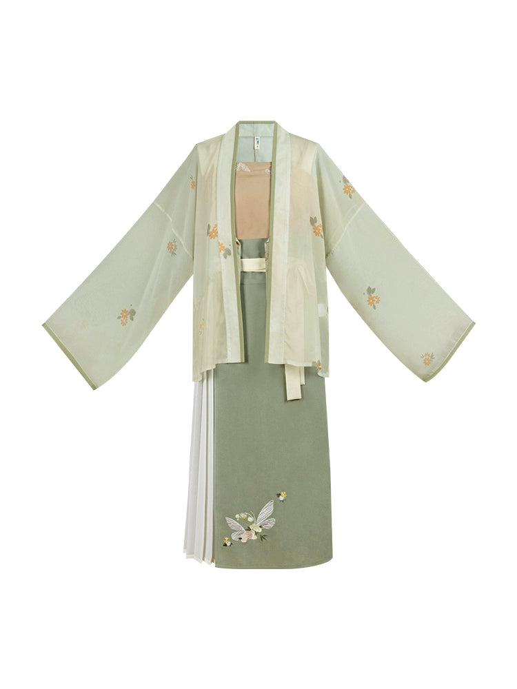 Song Dynasty Cardigan Suspender Two-piece Skirt Hanfu Women