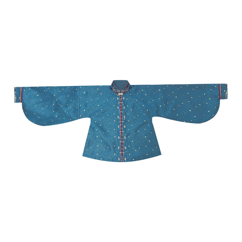 More than thirteen [Qingyang Xinghui] vest bronzing cardigan broken skirt printing silk