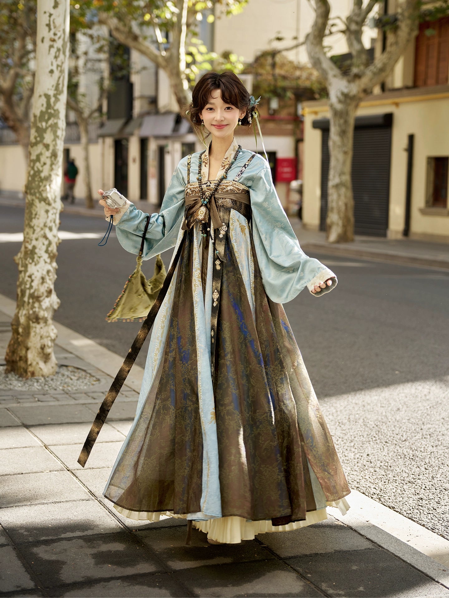 More than thirteen [Jingyun voiceless voice] velvet jacket chest skirt Tang tang HanFuDreams