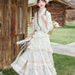 More than thirteen [flower and grass lamps] lace top suspender skirt set modern HanFuDreams