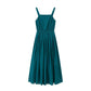 Han element suspender skirt daily hanfu han HanFuDreams Cotton Peacock Blue Suspender Skirt S