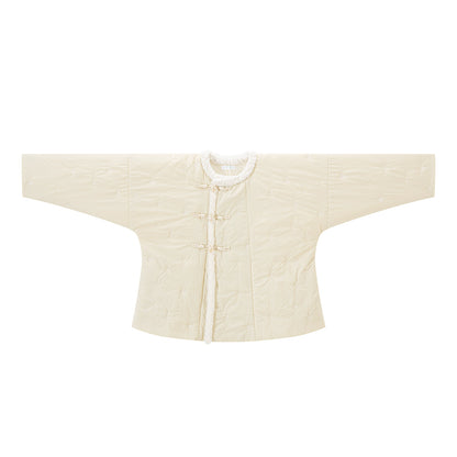 Chi Xia [Cloud Mist Tea] Tang-made round neck short jacket with two skirts