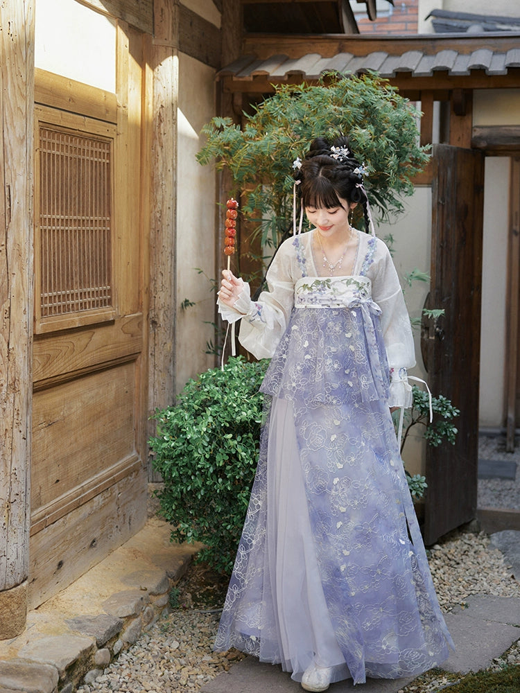 More than thirteen [紫罗灵花] Shen Yue Dongfang Qinlan same Hanfu han HanFuDreams