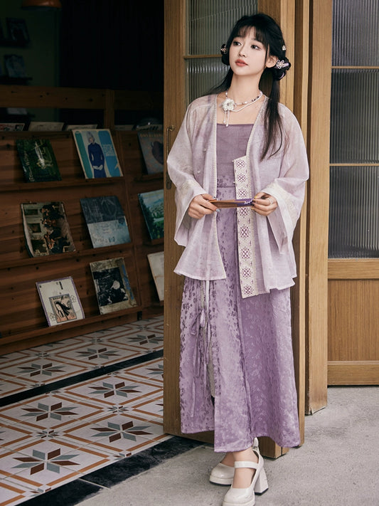 More than thirteen [thin purple] new Chinese coat skirt national style suit modern HanFuDreams