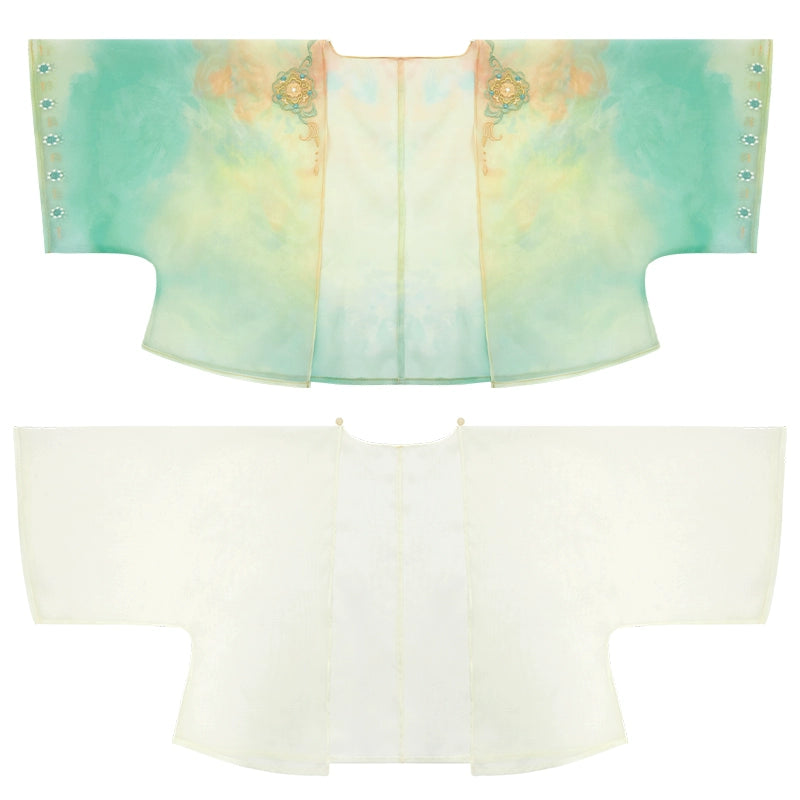 More than thirteen [Miaoxin Mingyue] Ling Miaomiao has the same Hanfu tang HanFuDreams Half arm (double layer) S