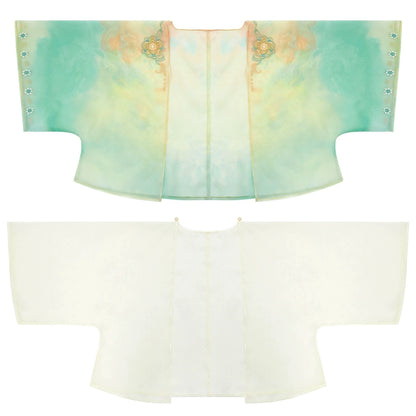 More than thirteen [Miaoxin Mingyue] Ling Miaomiao has the same Hanfu tang HanFuDreams Half arm (double layer) S