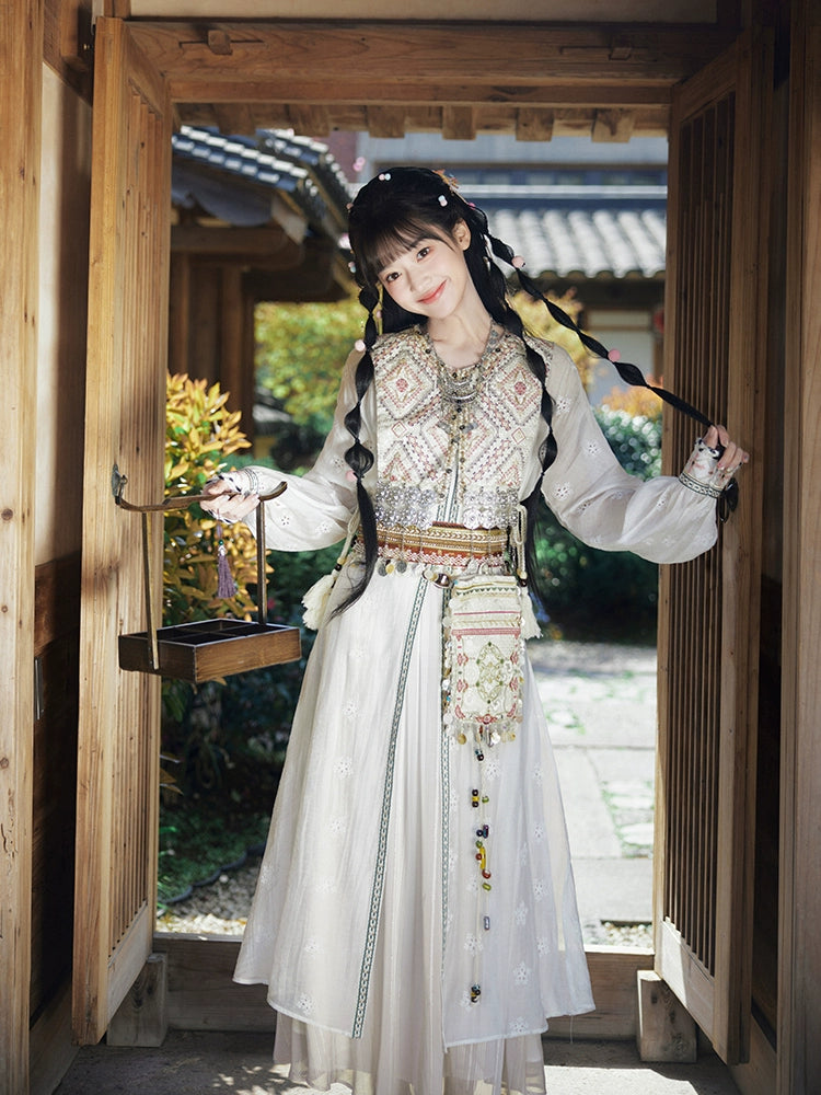 More than thirteen [Xianglan girl] Shen Yue Dongfang Qinlan same style han HanFuDreams