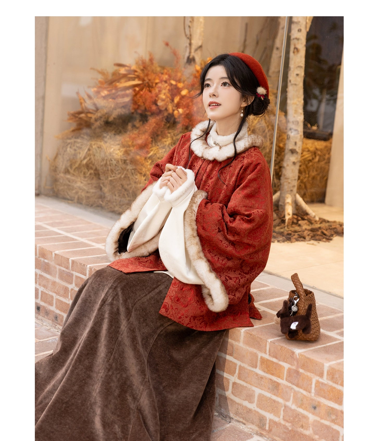 Chi Xia [Winter Jubilee] New Year's Ming-made Zhaojun jacket six broken skirts