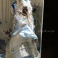 Flower Fairy Story [Celadon Mirror] Pipa Sleeve Blue and White Porcelain Horse Dress Set Han han HanFuDreams