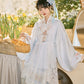 Flower Fairy Story [Yan Yunting] Pipa Sleeve Crossneck Shirt Blue Horse Skirt Set Ming ming HanFuDreams
