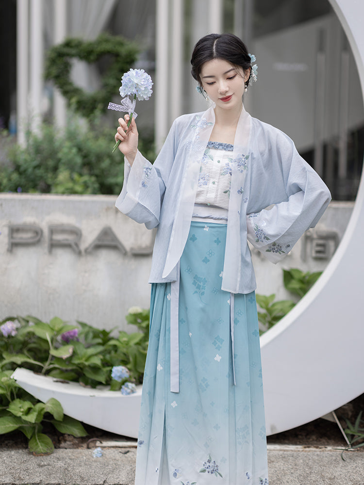 Song Dynasty short shirt Tencel suspender hundred skirts Hanfu song HanFuDreams
