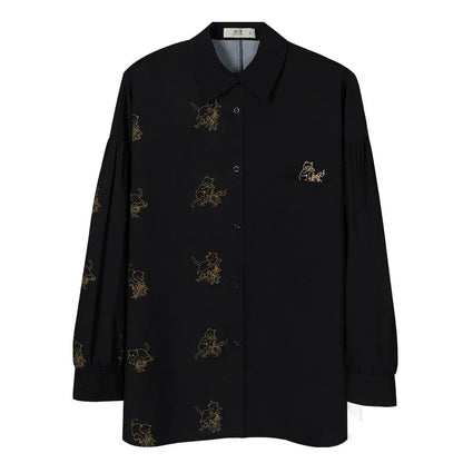Hanfu Horse Dress han HanFuDreams Black long-sleeved shirt S