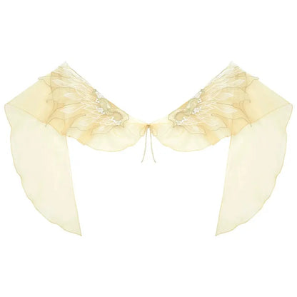 [butterfly wish sound] big sleeve shirt suspender skirt ming More than thirteen silk S