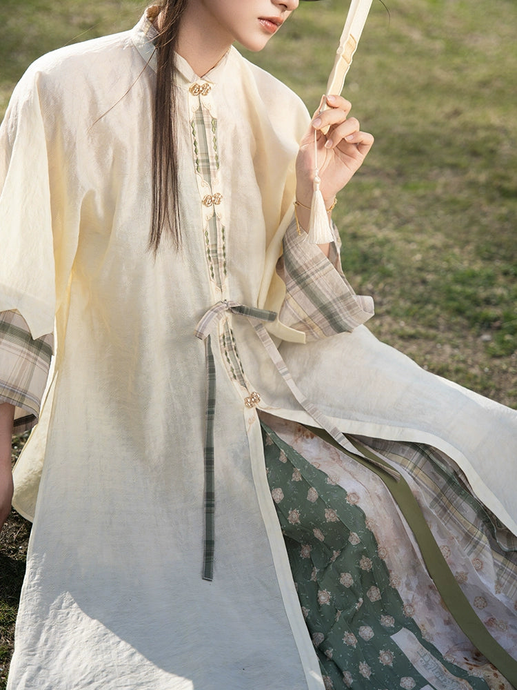More than Thirteen [清平曲] Spring and Summer Tencel Longshirt Suspender Song Hanfu song HanFuDreams
