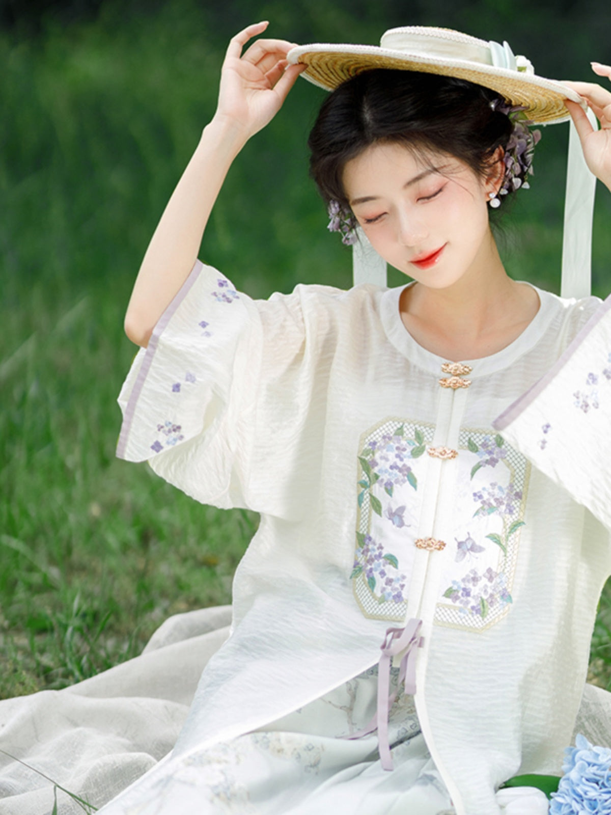 Ming-made Tencel long shirt and hundreds of skirts Hanfu ming HanFuDreams