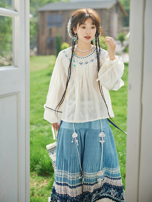 More than thirteen [西江望月] summer ethnic style suit Hanfu HanFuDreams