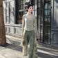 More than thirteen [Linchun poems] knitted cardigan wide-leg pants set spring HanFuDreams
