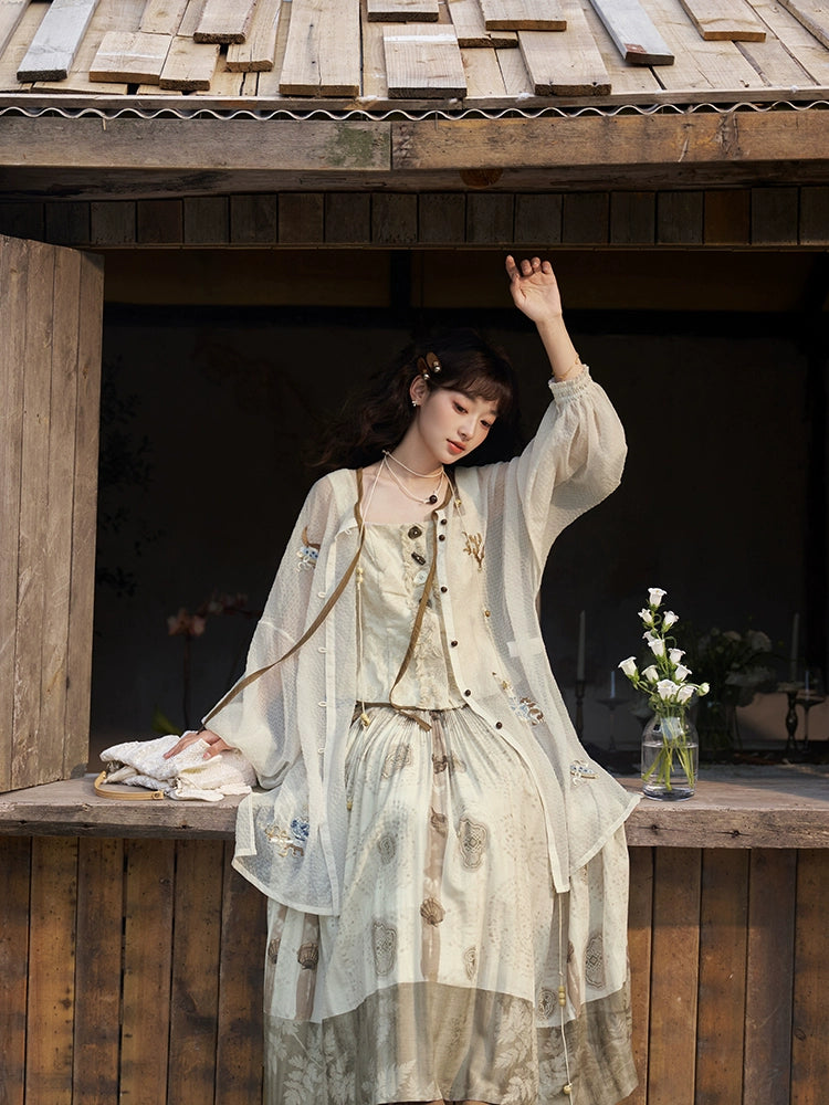 More than thirteen [Shanhai return period] suspender skirt Han element set modern HanFuDreams