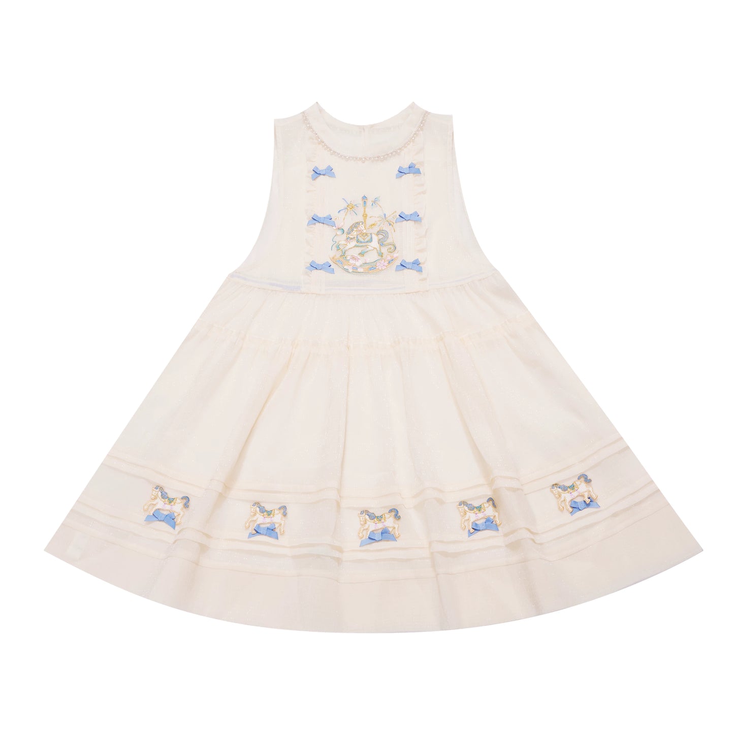 Flower Fairy Story [Carousel] Pipa Sleeve Horse Dress Han Yang Eclectic Set Ming ming HanFuDreams White skirt [one size fits all] S