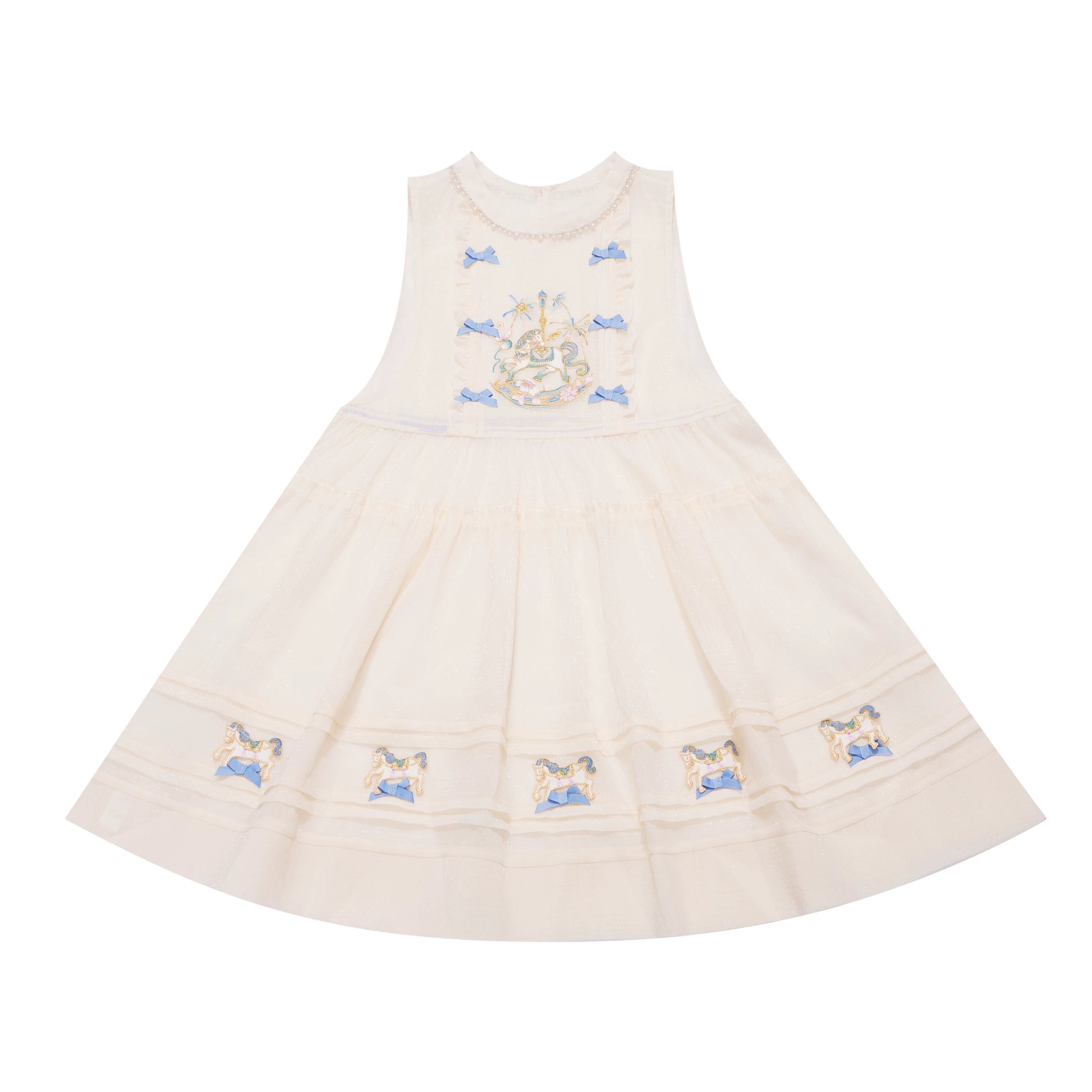 Flower Fairy Story [Carousel] Pipa Sleeve Horse Dress Han Yang Eclectic Set Ming ming HanFuDreams White skirt [one size fits all] S